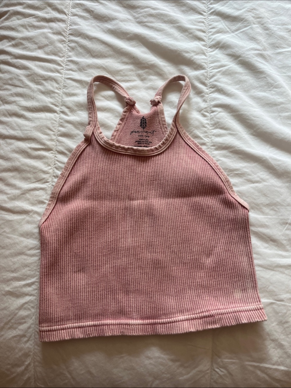 FP Movement by Free People Ribbed Pink Cropped Tank